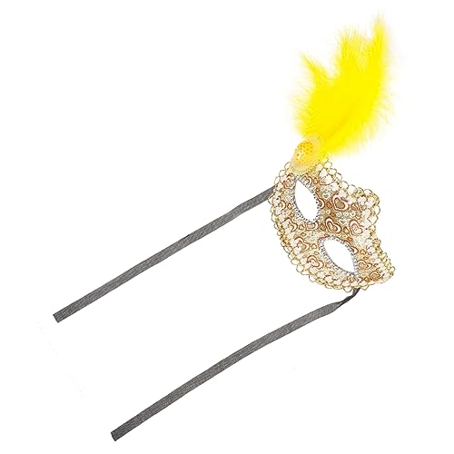 SHERCHPRY Halloween-federgesicht Partymaske Frauen Plume-augenmaske Maskerade-maske Für Den Abschlussball Mari Gras Partymaske Maskerade-spitze Cosplay-kostüm-stütze Theatermasken Pvc von SHERCHPRY