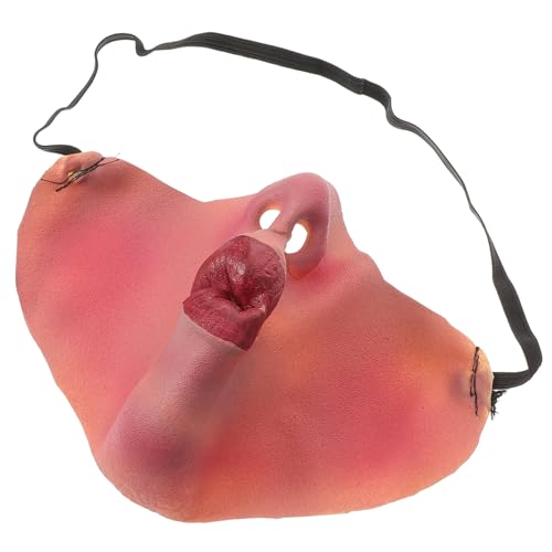 SHERCHPRY Halloween Maske Halbgesichtsmaske Realistische Nase und Lippen Lustige Streichmasken für Männer Cosplay Kostüm Accessoire für Party Aprilscherz Hochzeitsspiel Hautfreundlich SHERCHPRY Halloween Maske Halbgesichtsmaske Realistische Nase und Lippen Lustige Streichmasken für Männer Cosplay Kostüm Accessoire für Party Aprilscherz Hochzeitsspiel Hautfreundlich von SHERCHPRY