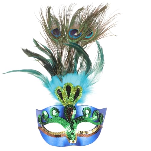 SHERCHPRY Maske Für Maskerade Ball Pfau Maskerade Maske Venezianische Spitze Maske Spitze Maskerade Maske Halloween Maske Maskerade Ball Maske Pfau Kostüm Frauen Pfau Kostüm Maske von SHERCHPRY