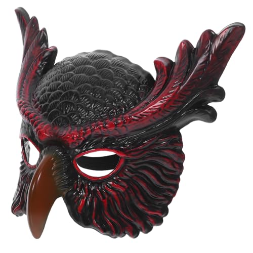 SHERCHPRY Owl Maske aus PP Kunststoff Einzigartiges Eulendesign Robust und Langlebig Halbgesichts-masquerade für Halloween Karneval Cosplay Themenpartys für Erwachsene SHERCHPRY Owl Maske aus PP Kunststoff Einzigartiges Eulendesign Robust und Langlebig Halbgesichts-masquerade für Halloween Karneval Cosplay Themenpartys für Erwachsene von SHERCHPRY