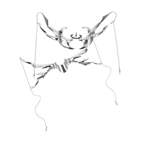 SHERCHPRY Punk Metal Maske Verstellbar für Damen Halloween Karneval Party Maskenball Zubehör Komfortabel Atmungsaktiv Kreative Gesichtsbedeckung SHERCHPRY Punk Metal Maske Verstellbar für Damen Halloween Karneval Party Maskenball Zubehör Komfortabel Atmungsaktiv Kreative Gesichtsbedeckung von SHERCHPRY