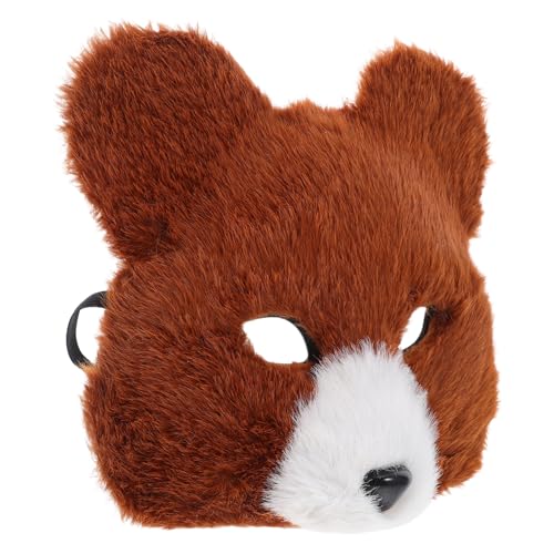 SHERCHPRY Realistische Braune Bärenmaske aus Weichem Plüsch für Halloween und Karneval Detailgetreues Cosplay-zubehör für Erwachsene Komfortabel und Langlebig für Maskerade und Party SHERCHPRY Realistische Braune Bärenmaske aus Weichem Plüsch für Halloween und Karneval Detailgetreues Cosplay-zubehör für Erwachsene Komfortabel und Langlebig für Maskerade und Party von SHERCHPRY