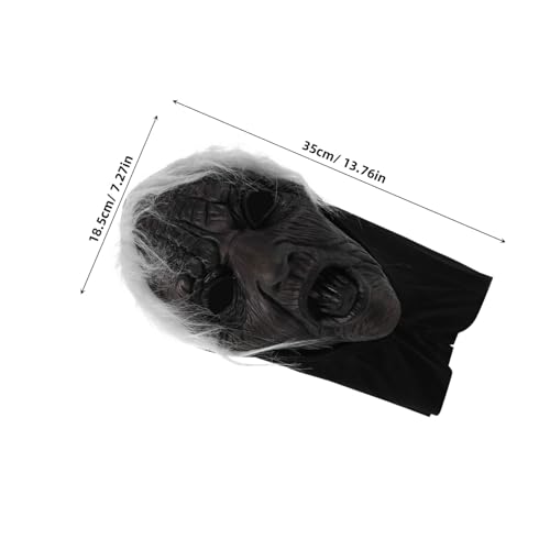 SHERCHPRY Realistische Hexenmaske für Erwachsene Halloween Vollgesichtsmaske mit Gruseligem Atmungsaktiv Anpassbar Langlebig für Cosplay Kostümpartys und Maskeraden SHERCHPRY Realistische Hexenmaske für Erwachsene Halloween Vollgesichtsmaske mit Gruseligem Atmungsaktiv Anpassbar Langlebig für Cosplay Kostümpartys und Maskeraden von SHERCHPRY