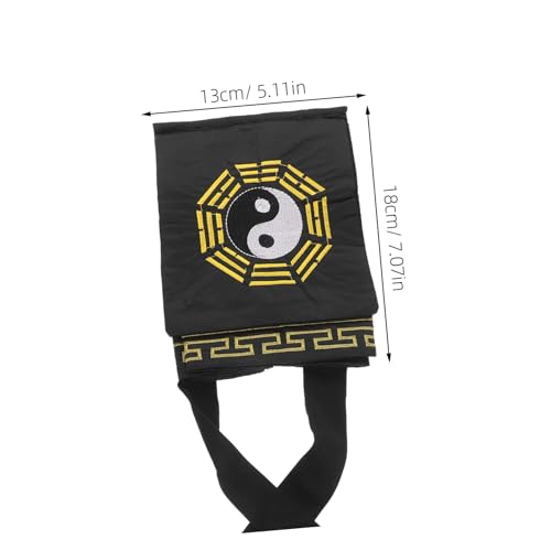 SHERCHPRY Schwarze Taoist Cosplay Mütze Unisex Traditioneller Chinesischer Hut für Halloween Taichi Auftritte Bühnenfestivals Erwachsene SHERCHPRY Schwarze Taoist Cosplay Mütze Unisex Traditioneller Chinesischer Hut für Halloween Taichi Auftritte Bühnenfestivals Erwachsene von SHERCHPRY