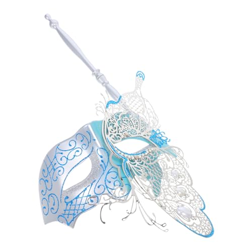 SHERCHPRY Venetian Butterfly mit Stab Metall Masqurade Mask für Frauen Halloween Kostüm Party Mardi Gras Karneval Leicht und Elegant Komfortabel zu SHERCHPRY Venetian Butterfly mit Stab Metall Masqurade Mask für Frauen Halloween Kostüm Party Mardi Gras Karneval Leicht und Elegant Komfortabel zu von SHERCHPRY