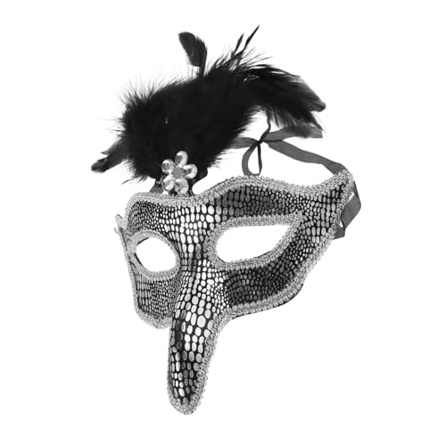 SHERCHPRY Venetian Masquerade Maske mit Adlerdesign und Strasssteinen Pvc besetzte Federaugenmaske für Mardi Gras Halloween Kostümparty Ball und Cosplay Damen und Herren Geeignet SHERCHPRY Venetian Masquerade Maske mit Adlerdesign und Strasssteinen Pvc besetzte Federaugenmaske für Mardi Gras Halloween Kostümparty Ball und Cosplay Damen und Herren Geeignet von SHERCHPRY