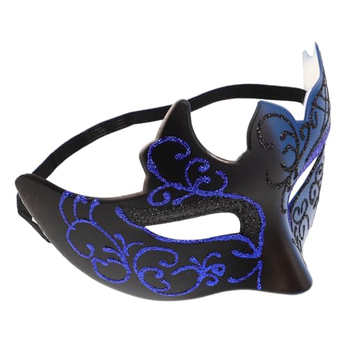 SHERCHPRY Venezianische Halbgesichts Maske mit Handbemaltem Goldflammen Design Karnevalistisch Wiederverwendbar für Halloween Maskenball Mardi Gras und Fotografie SHERCHPRY Venezianische Halbgesichts Maske mit Handbemaltem Goldflammen Design Karnevalistisch Wiederverwendbar für Halloween Maskenball Mardi Gras und Fotografie von SHERCHPRY