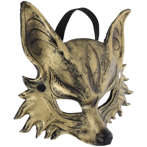 SHERCHPRY Wolfsmaske Schaummaske Fuchsmaske 3D-Maske Tanzmaske Halloween-Make-up-Kostüm-Requisiten d Maske goldene maske werwolf maske Fasching Maske Maskerade Tiermaske Wolf Kostüm Maske Pu von SHERCHPRY