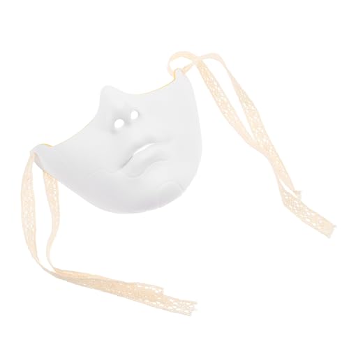 SHERCHPRY untere Gesichtsmaske Halloween-Maske Gruselmasken für Erwachsene Plastikmaske Cosplay-Maske Kostüm Maske halbmaske halloween Weiß von SHERCHPRY