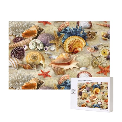 Bunte Gruppe von Muscheln 300-teiliges Kinderpuzzle, Puzzlespiele als Geschenk für Jungen/Mädchen, für Kinder und Erwachsene ab 9 Jahren von SHFYTRHG