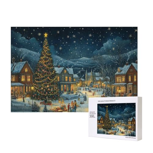 Erwartungsvolle Weihnachten 300-teiliges Kinderpuzzle, Puzzlespiele als Geschenk für Jungen/Mädchen, für Kinder und Erwachsene ab 9 Jahren von SHFYTRHG