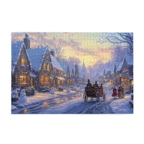 Frostige Welt Puzzles für Erwachsene mit 1000 Teilen, Puzzlespiele, Puzzles für Kinder, Lernspiele, Heimdekorationspuzzles, Puzzles mit 1000 Teilen für Erwachsene von SHFYTRHG