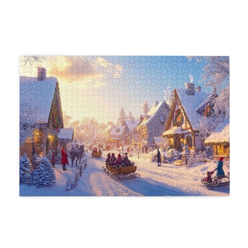 Gefrorenes Land Puzzles für Erwachsene mit 1000 Teilen, Puzzlespiele, Puzzles für Kinder, Lernspiele, Heimdekorationspuzzles, Puzzles mit 1000 Teilen für Erwachsene von SHFYTRHG