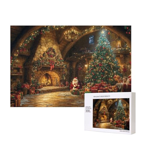 Herzerwärmende Weihnachten 300-teiliges Kinderpuzzle, Puzzlespiele als Geschenk für Jungen/Mädchen, für Kinder und Erwachsene ab 9 Jahren von SHFYTRHG