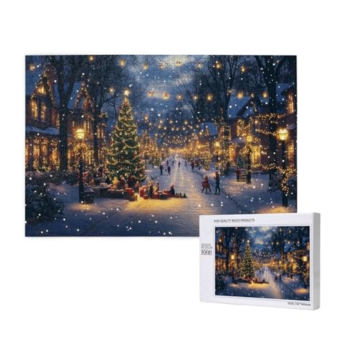 Lautstarke Weihnachten Puzzle für Erwachsene mit 1000 Teilen, anspruchsvolles Puzzle für Spieleabende, für Männer, Frauen, Senioren, fertige Größe ist 29,52 x 19,68 Zoll von SHFYTRHG