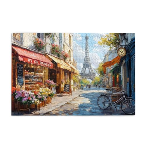 Liebe an der Ecke Puzzles für Erwachsene mit 1000 Teilen, Puzzlespiele, Puzzles für Kinder, Lernspiele, Heimdekorationspuzzles, Puzzles mit 1000 Teilen für Erwachsene von SHFYTRHG