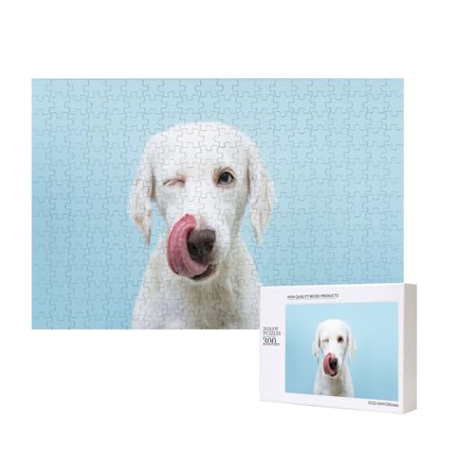 Lustiger Labrador 300-teiliges Kinderpuzzle, Puzzlespiele als Geschenk für Jungen/Mädchen, für Kinder und Erwachsene ab 9 Jahren von SHFYTRHG