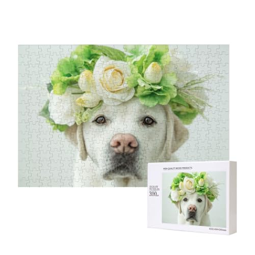 Lustiger Labrador Retriever Welpe 300-teiliges Kinderpuzzle, Puzzlespiele als Geschenk für Jungen/Mädchen, für Kinder und Erwachsene ab 9 Jahren von SHFYTRHG