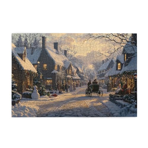 Schneekönigreich Puzzles für Erwachsene mit 1000 Teilen, Puzzlespiele, Puzzles für Kinder, Lernspiele, Heimdekorationspuzzles, Puzzles mit 1000 Teilen für Erwachsene von SHFYTRHG