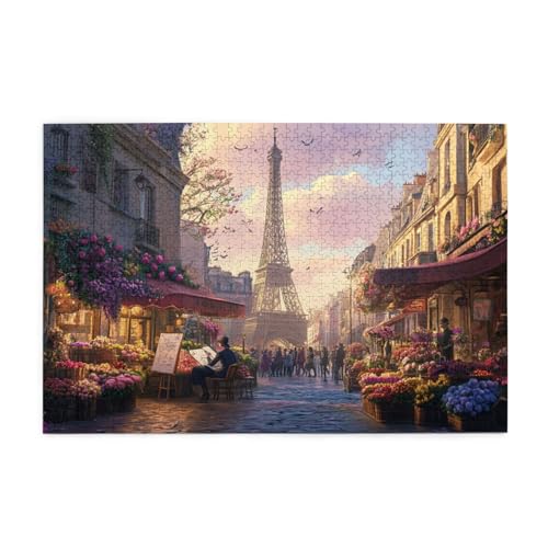 Stadtbild Puzzles für Erwachsene mit 1000 Teilen, Puzzlespiele, Puzzles für Kinder, Lernspiele, Heimdekorationspuzzles, Puzzles mit 1000 Teilen für Erwachsene von SHFYTRHG