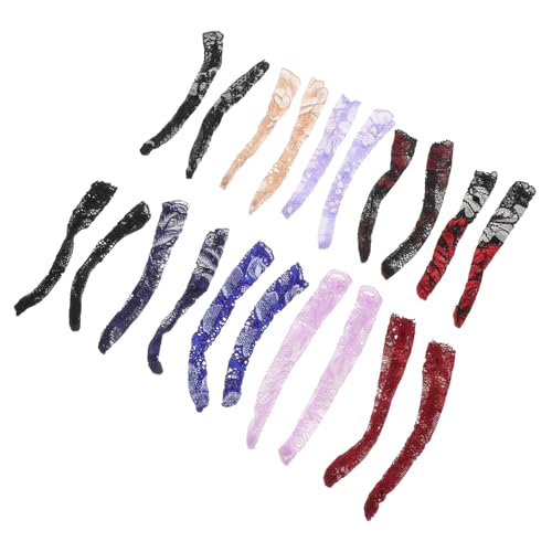 SHINEOFI 10 Paare Puppen Strümpfe Bunte Spitzenstrümpfe für Amerikanische Puppen Weiches Material Präzise Passform Austauschbar Kreatives Puppenaccessoire SHINEOFI 10 Paare Puppen Strümpfe Bunte Spitzenstrümpfe für Amerikanische Puppen Weiches Material Präzise Passform Austauschbar Kreatives Puppenaccessoire von SHINEOFI