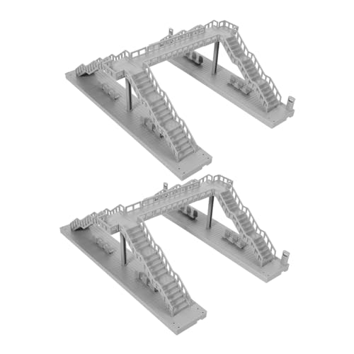 SHINEOFI 2 Stück Städtisches Gebäudemodell Sandtisch-Gebäudemodell Miniatur-Spielzeuggebäude Miniaturen Brücke Märchenhaus Diorama -Accessoires Fußgängerbrückenmodell Abs Grau SHINEOFI 2 Stück Städtisches Gebäudemodell Sandtisch-Gebäudemodell Miniatur-Spielzeuggebäude Miniaturen Brücke Märchenhaus Diorama -Accessoires Fußgängerbrückenmodell Abs Grau von SHINEOFI
