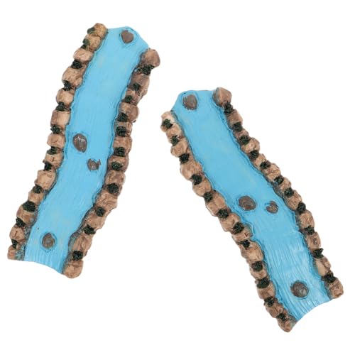 SHINEOFI 2 Stück Teiliges Miniatur-fluss Stabilem Resin Realistische Bach-Dekoration für Feengarten Sandtisch Diorama-Landschaft Langlebiges Miniatur-Wasser-Element zur Therapeutischen SHINEOFI 2 Stück Teiliges Miniatur-fluss Stabilem Resin Realistische Bach-Dekoration für Feengarten Sandtisch Diorama-Landschaft Langlebiges Miniatur-Wasser-Element zur Therapeutischen von SHINEOFI