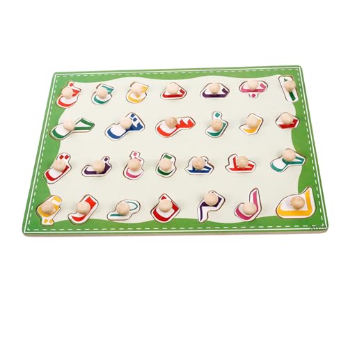 SHINEOFI 3 Sätze Aufklärungsgremium Für Früherziehung Alphabettafel Kinderspielzeug Lernspielzeug Für Kleinkinder Arabisches Alphabet Für Kinder Alphabet-Puzzle -Puzzle Holz von SHINEOFI