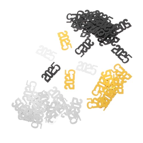 SHINEOFI 3er Pack Neujahrs konfetti Schwarz Gold Silber Glänzende Partydekoration für Silvester Abschlussfeier und Graduation Vielseitige Streudeko für Festliche Überraschungen SHINEOFI 3er Pack Neujahrs konfetti Schwarz Gold Silber Glänzende Partydekoration für Silvester Abschlussfeier und Graduation Vielseitige Streudeko für Festliche Überraschungen von SHINEOFI