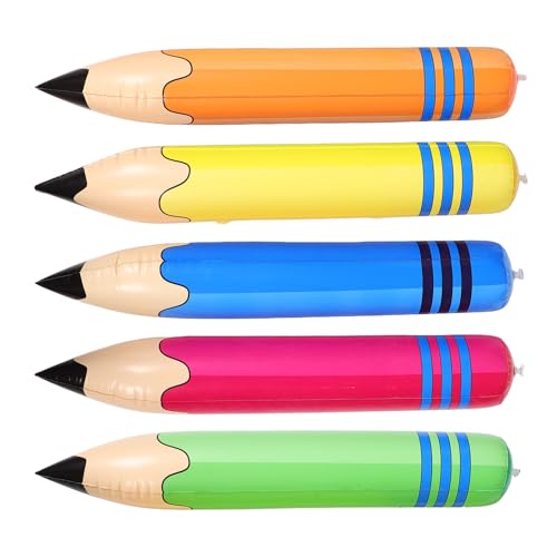 SHINEOFI 5 Stück Teiliges Jumbo Aufblasbares Bleistift Vielseitig als Hammer Barbell Stick Für Sportveranstaltungen Geburtstags Schulanfangsparty Dekoration SHINEOFI 5 Stück Teiliges Jumbo Aufblasbares Bleistift Vielseitig als Hammer Barbell Stick Für Sportveranstaltungen Geburtstags Schulanfangsparty Dekoration von SHINEOFI