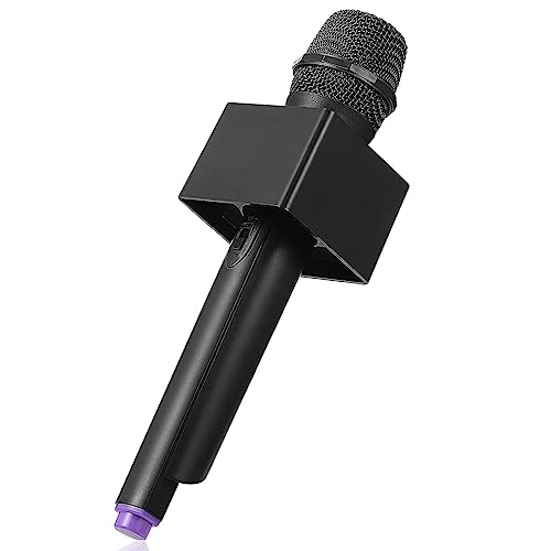 SHINEOFI Künstliche Mikrofon-Requisiten Rollenspiel-Mikrofon Mit Ständer Spielzeug-Mikrofon Mit Mikrofon-Flaggenstation Kunststoff-Mikrofon Für Karaoke Spaß Auf Der Bühne Mikrofonständer von SHINEOFI