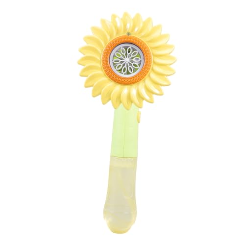 SHINEOFI Sunflower Shaped Bubble Wand Electric Bubble Machine Automatic Bubble Wand Toys Outdoor Fun Bubble Maker for Toddlers Boys Girls Party Wedding Birthday Gifts, Green von SHINEOFI
