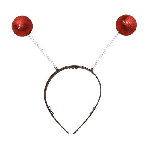 SHINROAD Festliche Karneval Stirnbänder Geburtstag Party Frühling Design Glitzer Ball Stirnband Cartoon Stil Haarreifen für Feiern Familie Rot SHINROAD Festliche Karneval Stirnbänder Geburtstag Party Frühling Design Glitzer Ball Stirnband Cartoon Stil Haarreifen für Feiern Familie Rot von SHINROAD