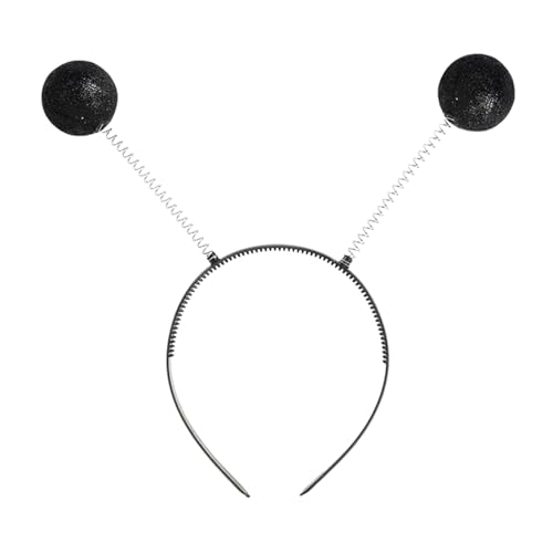 SHINROAD Festliche Karneval Stirnbänder Geburtstag Party Frühling Design Glitzer Ball Stirnband Cartoon Stil Haarreifen für Feiern Familie Schwarz SHINROAD Festliche Karneval Stirnbänder Geburtstag Party Frühling Design Glitzer Ball Stirnband Cartoon Stil Haarreifen für Feiern Familie Schwarz von SHINROAD