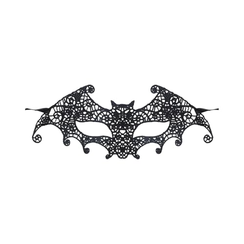 SHINROAD Lace Halloween Maske Leichte atmungsaktive Maskerade für Party -Proms Carnival Cosplay elegant halb Gesicht mit kompliziertem Design Perfektes Kostüm B von SHINROAD