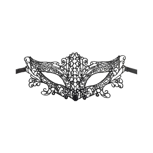 SHINROAD Lace Halloween Maske Leichte atmungsaktive Maskerade für Party -Proms Carnival Cosplay elegant halb Gesicht mit kompliziertem Design Perfektes Kostüm D von SHINROAD