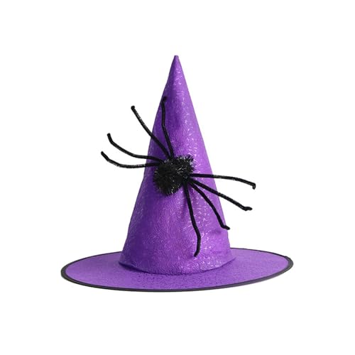 SHINROAD Wizard Hat Leichtes langlebiges Kinder schwarz komfortable Kostümzubehör für Halloween-Partys Dress-up Violett von SHINROAD