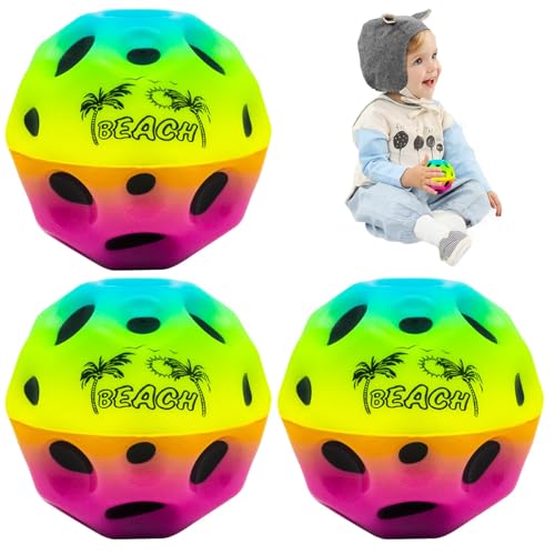 Moon Ball,7cm Bounce Ball,3Stk Hohe Springender Gummiball,Space Ball,Hohe Sprünge Gummiball Space Ball,Jump Gummiball,Hohe Bounce Loch Ball Space Ball,Planeten Hüpfbälle,Bouncing Ball für Kinder Party von SHIQUAN