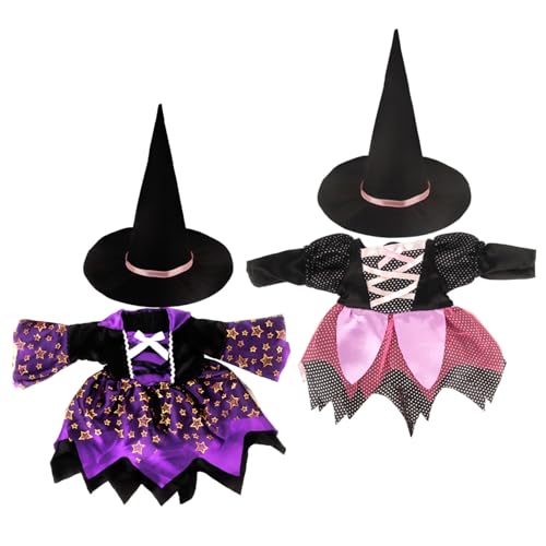 18 Zoll Puppenkleidung und Accessoires Halloween Puppen Witch Kleid mit Hut süße Halloween -Kostüme für kleine Mädchen, Keine Puppe 18 Zoll Puppenkleidung und Accessoires Halloween Puppen Witch Kleid mit Hut süße Halloween -Kostüme für kleine Mädchen, Keine Puppe von SHITOOMFE