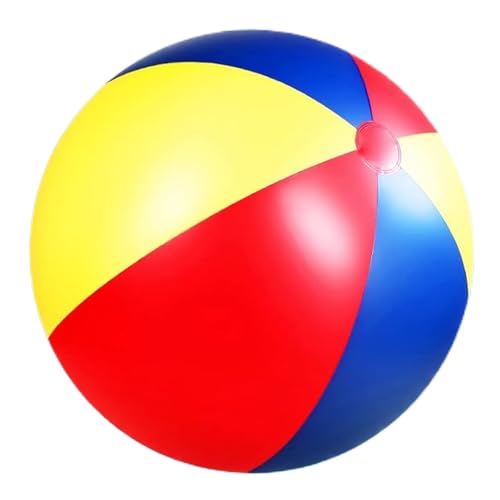 SHITOOMFE Big Beach Ball, Giant Beach Ball, 47 -Zoll -PVC -aufblasbare Strandball, farbenfrohen Big Beach Ball, lustiger Jumbo Beach Ball für Schwimmbäder Partys Yard Water Games von SHITOOMFE