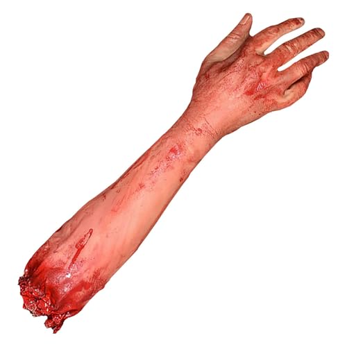 SHITOOMFE Halloween Horror Bloody Halloween abgetrennter Arm Horror Bloody Fake Tool gebrochener Arm Streich Trick Halloween Party Requisiten, gefälschte abgetrennte Arm von SHITOOMFE