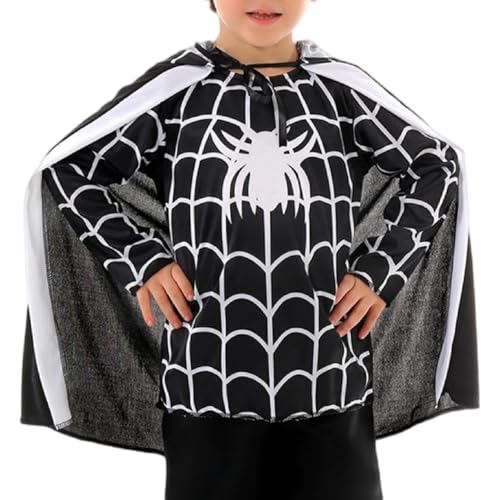 SHITOOMFE Halloween -Kostüme für Kinder cooles Spinnenkostüm mit Umhang für Cosplay -Party -Performance ohne Hosen, groß SHITOOMFE Halloween -Kostüme für Kinder cooles Spinnenkostüm mit Umhang für Cosplay -Party -Performance ohne Hosen, groß von SHITOOMFE