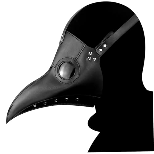 SHITOOMFE Pest Doctor Mask Black Long Nase Vogelmaske Steampunk Pest Doctor Kostüm für Maskerade Halloween Party Carnival Cosplay SHITOOMFE Pest Doctor Mask Black Long Nase Vogelmaske Steampunk Pest Doctor Kostüm für Maskerade Halloween Party Carnival Cosplay von SHITOOMFE