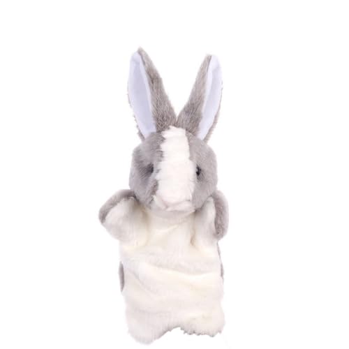 SHITOOMFE Plüsch Bunny Toys Hand Puppen Bunny Tier Handpuppen Spielzeug Kinder tun Spielzeug weiche Plüsch Kaninchenspielzeug für einfallsreiches Rollenspiel Geschichtenerzählen von SHITOOMFE