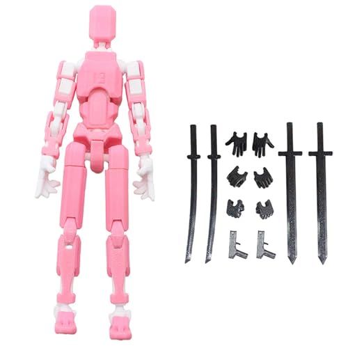 SHITOOMFE Posiable Figure Action -Figuren mit Armen Mechanical Action Figure Model DIY Posenable Abbildung 5.4 Zoll Dekorative Aktion Figure Körper für Tafel -Anzeigeregal, Style2 von SHITOOMFE