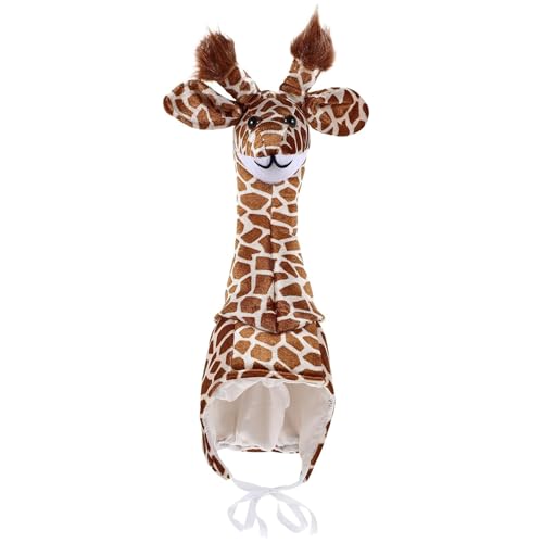 SHITOOMFE Tierkostüm, Giraffe Hut süßer Plüsch langer Halloween -Kostüme für Kinder mit einstellbarem festem Riemen Tierhut für Jungen Mädchen SHITOOMFE Tierkostüm, Giraffe Hut süßer Plüsch langer Halloween -Kostüme für Kinder mit einstellbarem festem Riemen Tierhut für Jungen Mädchen von SHITOOMFE
