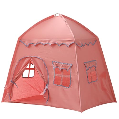 Teepee Zelt für Kinder Kinder Spielen Zelt Teepe Zelt für Kinder 53x41x49 '' Prinzessin Castle Kids Tipe Waschbescheid Tipi Zelt Spielhaus für Kinder Geburtstagsgeschenk für Mädchen Style 2 von SHITOOMFE