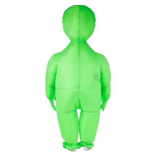 SHMIZZ Aufblasbares Kostüm Alien, Aufblasbares Alien-Kostüm Fancy Dress Cosplay Outfit, Karneval Halloween Air Blow Up Cosplay Anzug Karneval Party Kostüm Outfit (120-140cm) von SHMIZZ