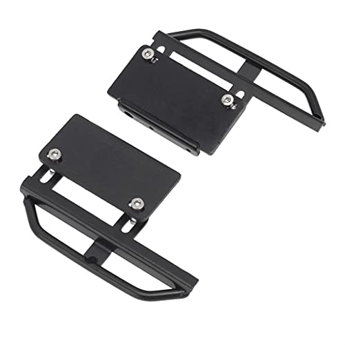 SHOOYIO Metall Side Step Board Rock Slider Fußplatte Set Upgrades Ersatzzubehör Schwarz Für SCX24 AXI90081 Seitenpedal von SHOOYIO