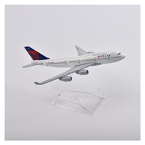 SHOUXI Aerobatic Flugzeug 16 cm Delta Air Boeing 747 Flugzeugmodell Im Maßstab 1:400, Flugzeugmodell, Flugzeugmodell Aus Metalldruckguss von SHOUXI